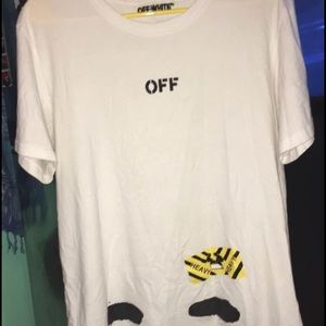 Off white diag s/s tee